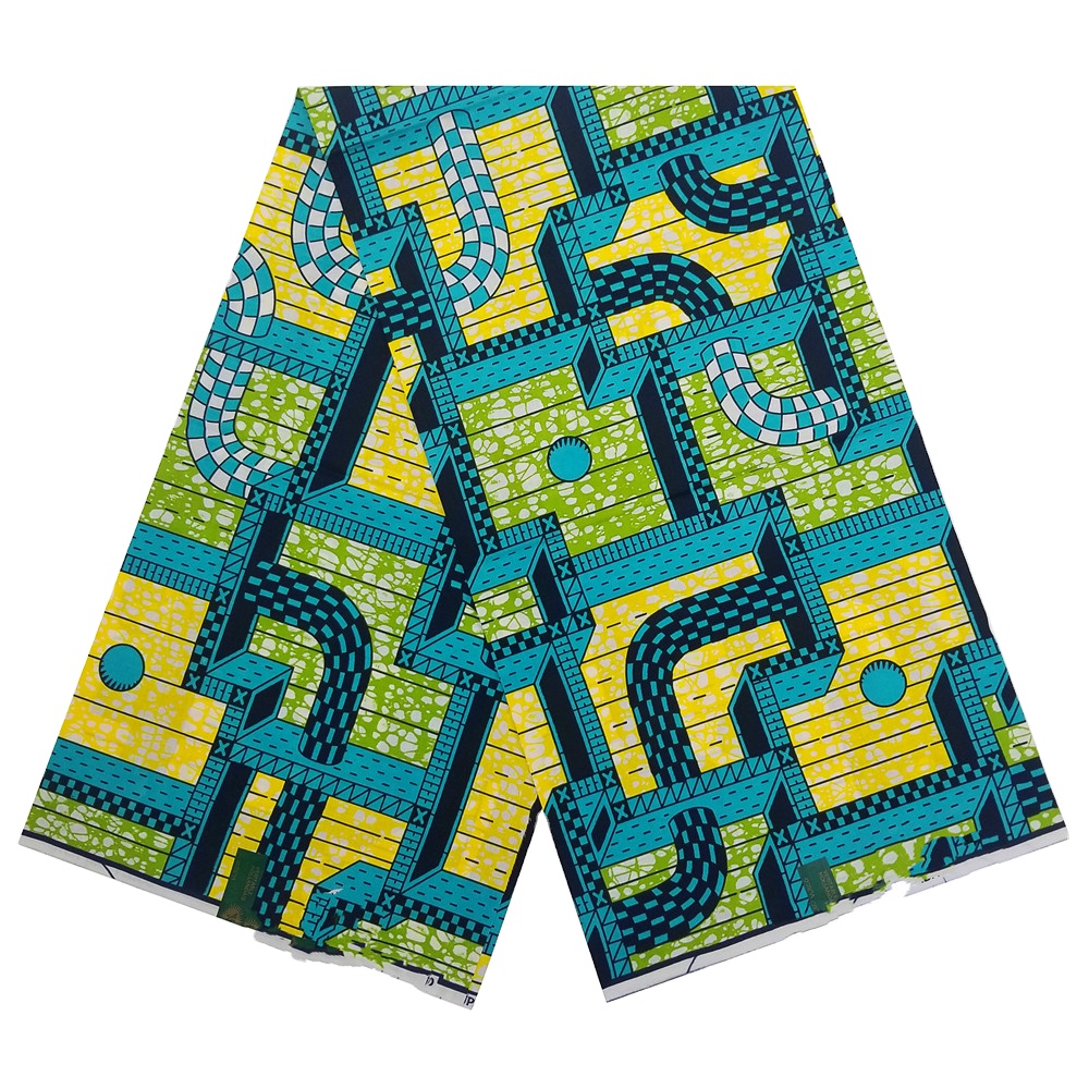 For Dress Hot Sales 6 Yards Wax 100% Cotton Prints Hollandais African fabric Material Super High Quality wax Africain