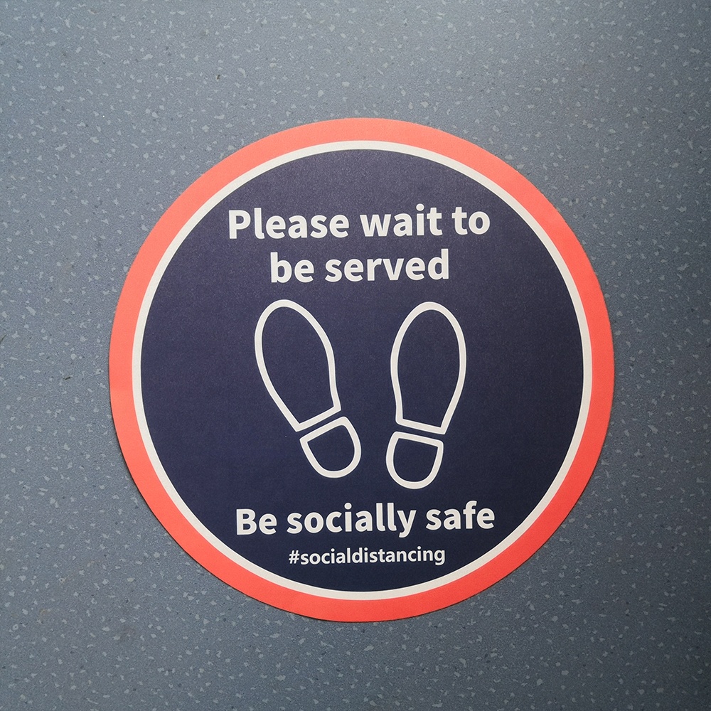 Customized Home Floor Stickers Keep Safe Distance
