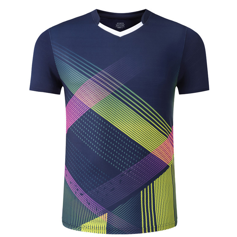 Tennis shirt Women sports men Breathable group custom match training shirt Table tennis quick dry short sleeve