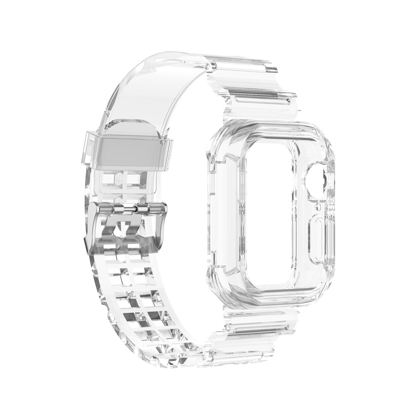 Прозрачный ремешок из ТПУ для часов Apple Watch, Обесцвечивающий Солнечный свет