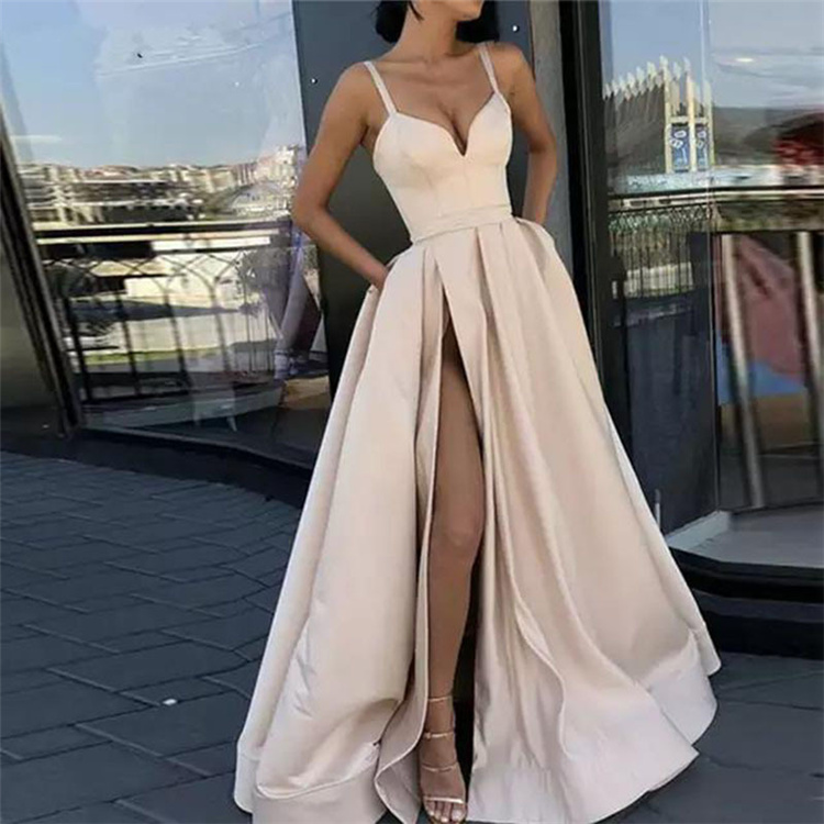 Satin Wedding Dress 2021 New Spring Bride Wedding Tube Top Was Thin And Simple Banquet Dress Wedding Dress