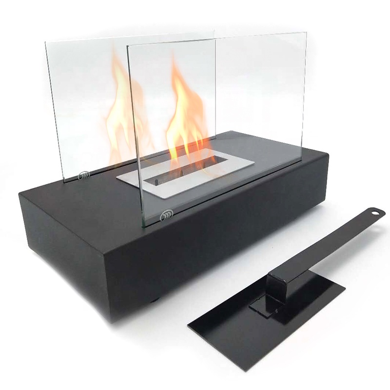 Amazon hot sale metal bio-ethanol indoor door fireplace Tabletop Bio Ethanol Fireplace