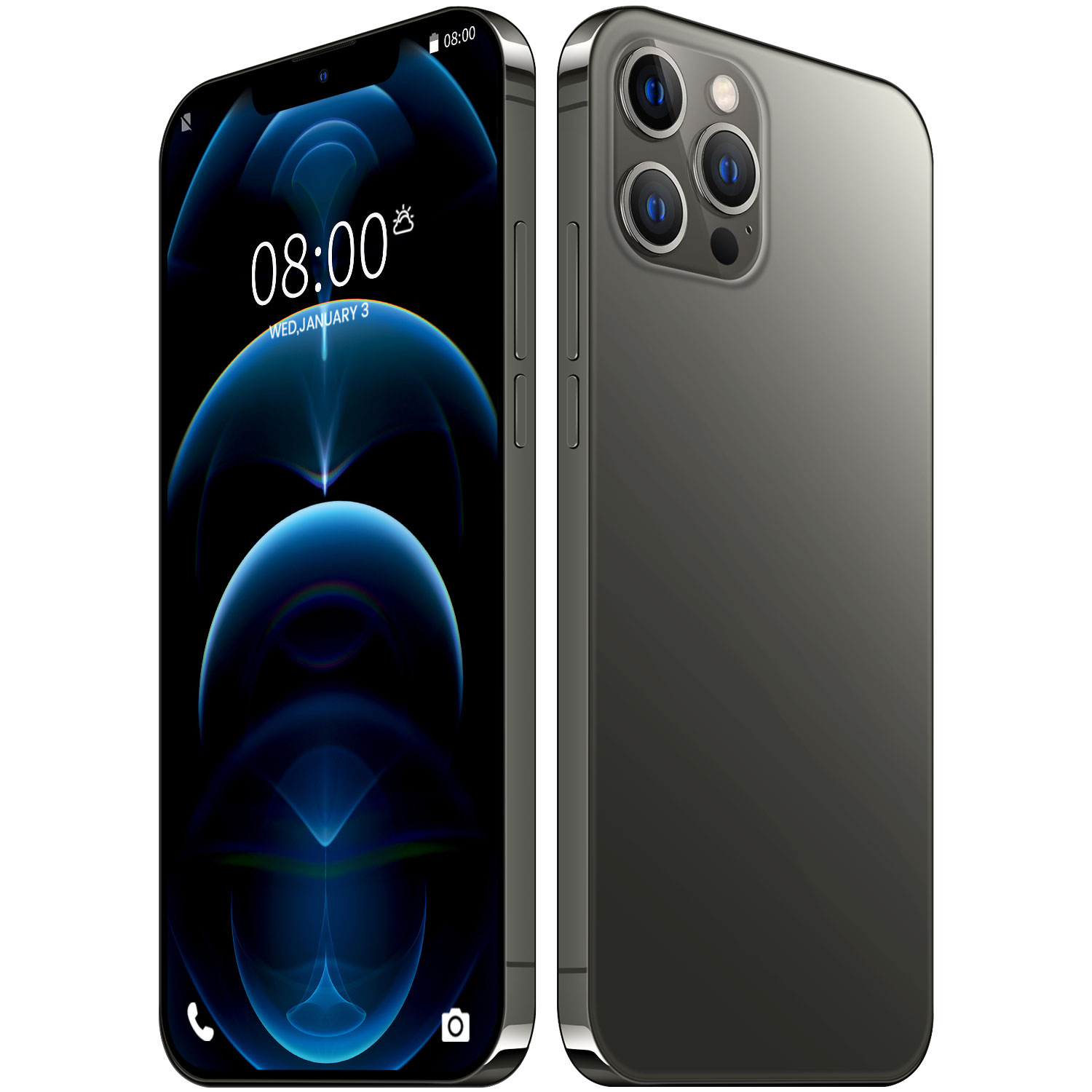 2021 ip 12 pro 6,7 дюймов мобильного телефона 4g 5g 8 + 256 ГБ разблокирована мобильных телефонов смартфонов Dual SIM мобильный телефон