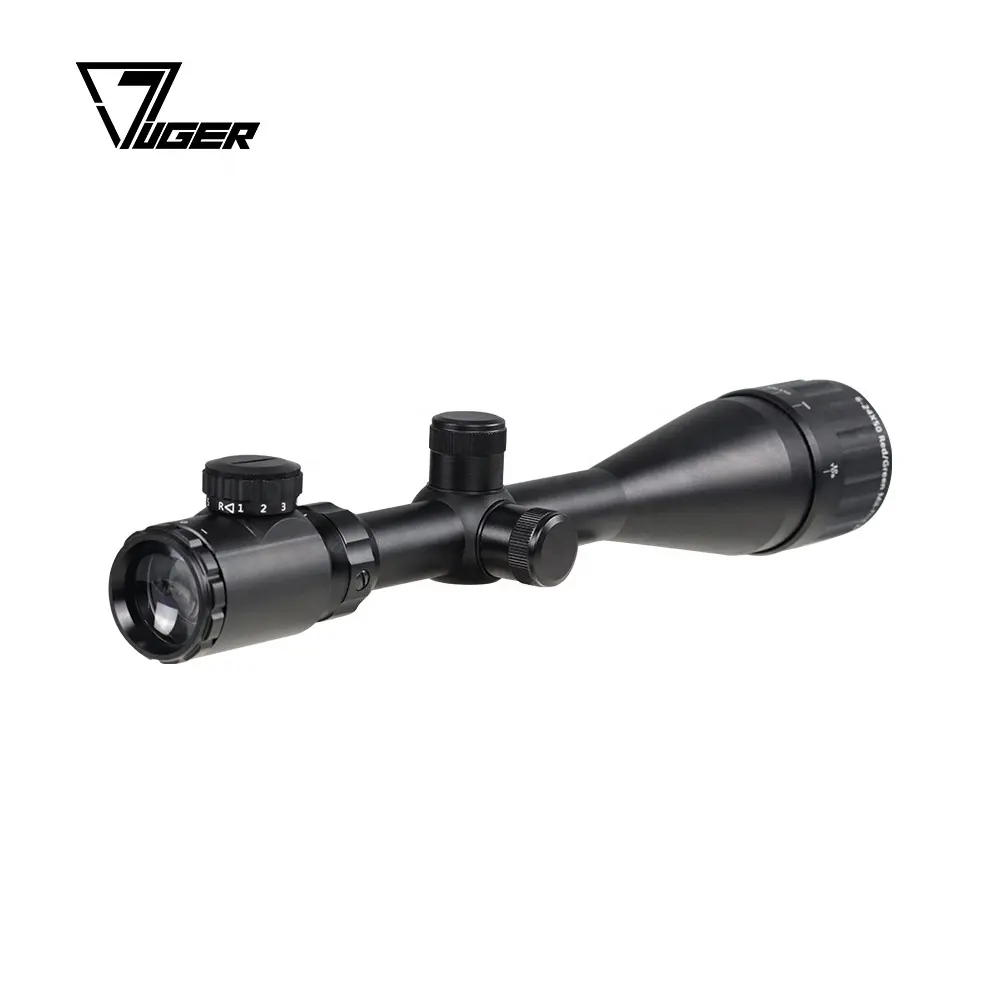 LUGER Hunting Long Range Scopes 6-24x50AOE Red and Green Illuminated Scope