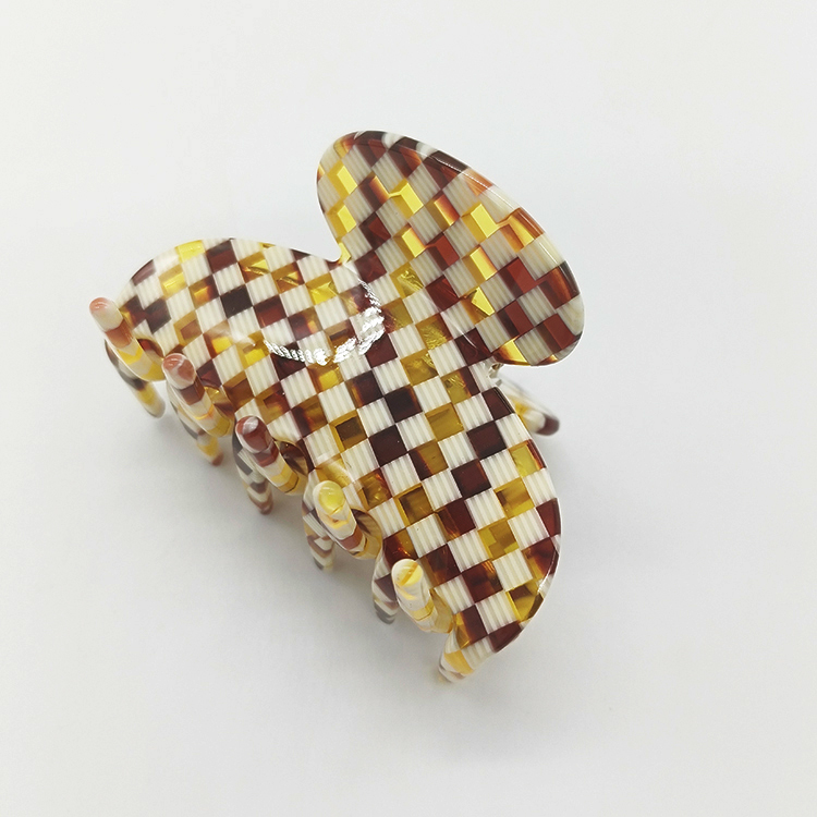Korean Style Acetate Leopard Colors Hair Claw Upscale Women Medium Noble Fancy Hair Claws