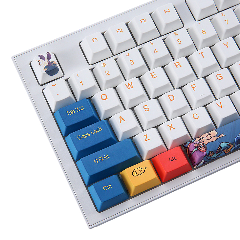 Хит продаж, оригинальные механические китайские ретро-клавиши high PBT с технологией сублимации