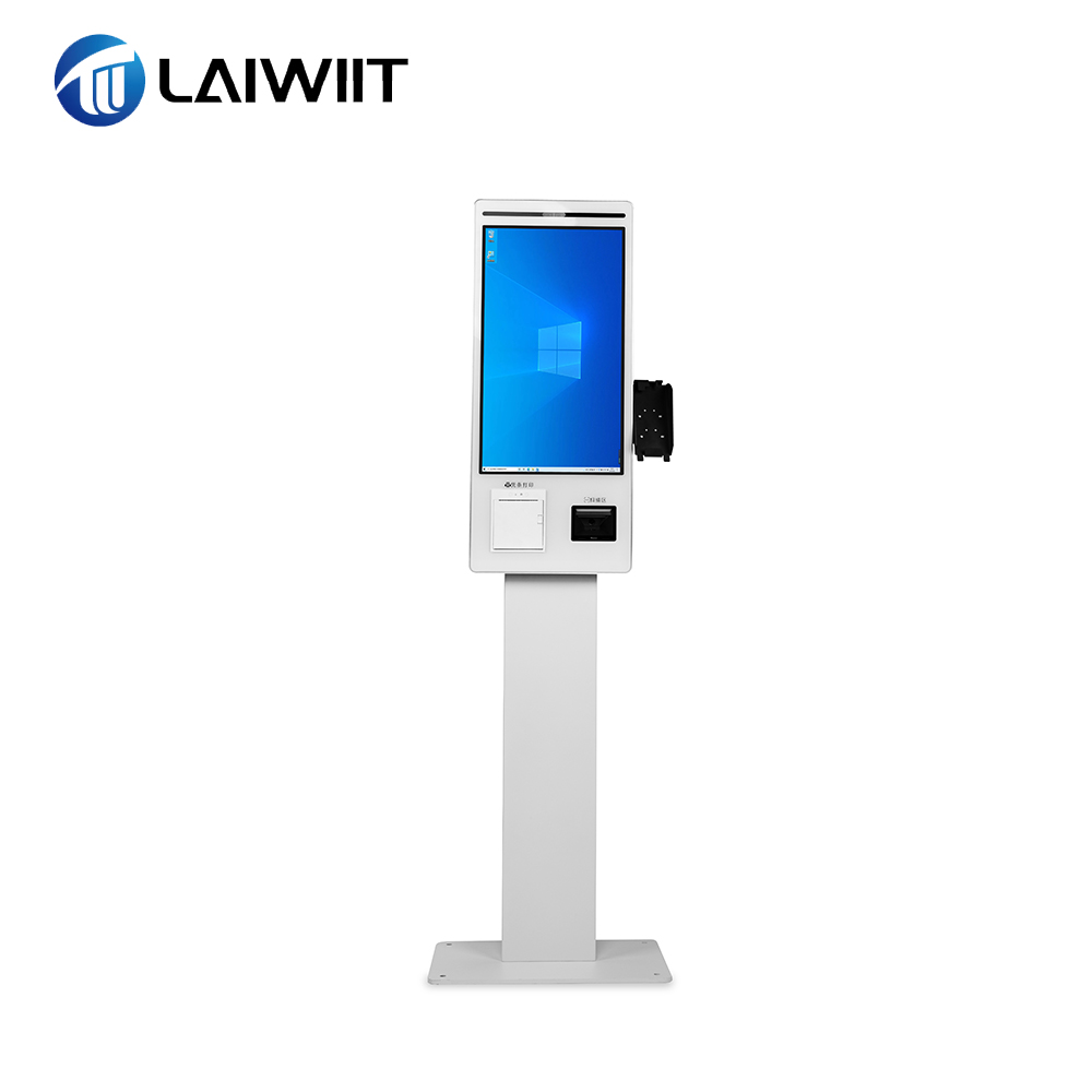 LAIWIIT двойной экран 23,8 дюймов Android оконная система Pos все в одном ПК киоск сенсорный экран Vga Usb порт