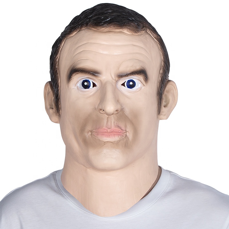 Dropshipping Realistic Male Old Man Funny Halloween Stag Costume Accessory Human Face Mask Latex Masks [CHOOSE]