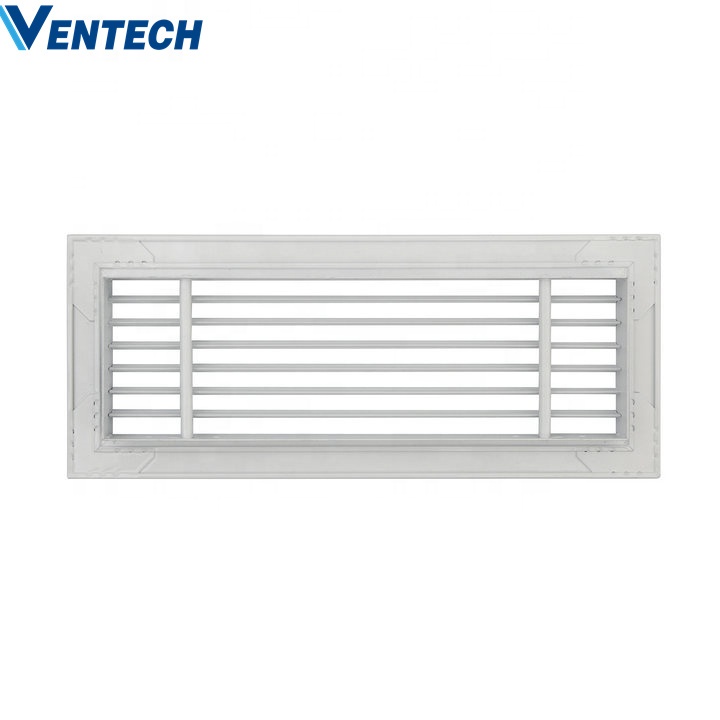 Китайская Фабрика Ventech, алюминиевые фиксированные лезвия, линейная решетка для вентиляции