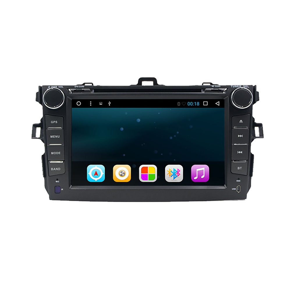 YHT 8-Inch Capacitive Touch Screen Android System Car Radio Autoradio DVD For Toyota Corolla with GPS BT
