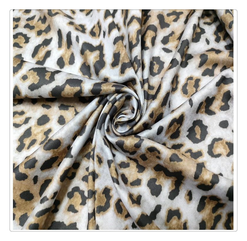 Sportswear Fabric Leggings Polyester Spandex Fabric Clothing Stretch Fabric Digital print Polyester For Yoga Suit