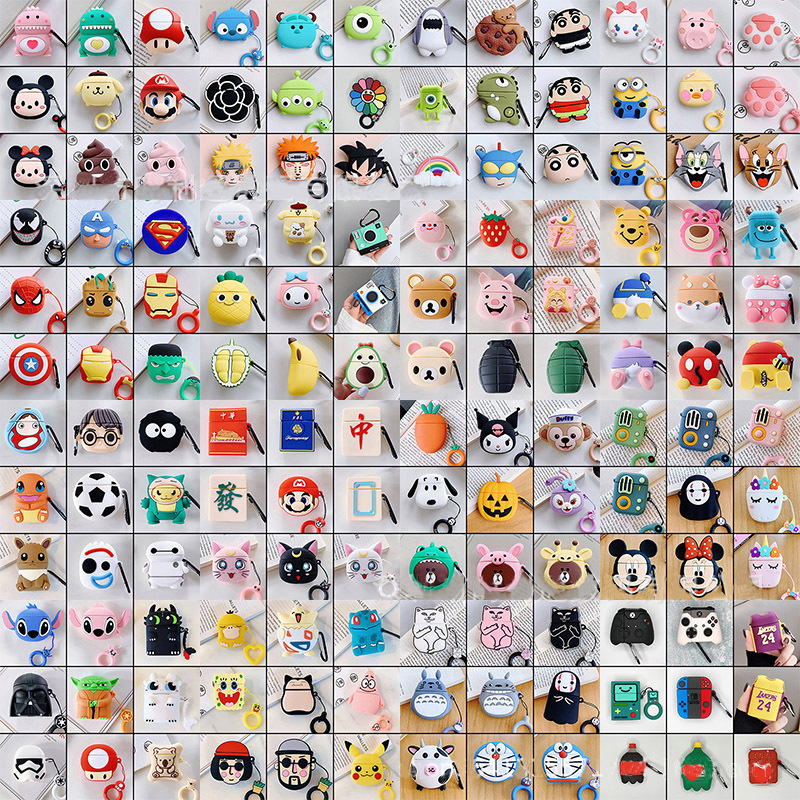 200 + Стильный 3D мультяшный чехол для Airpods Pro, милые пользовательские чехлы для наушников, аксессуары с силиконовым чехлом для Airpods