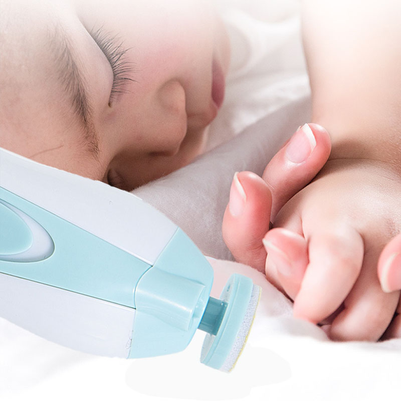 Baby Nail Clippers with Light , Safe Baby Nail File for Newborn to Toddler Toes and Fingernails Electric Baby Nail Trimmer