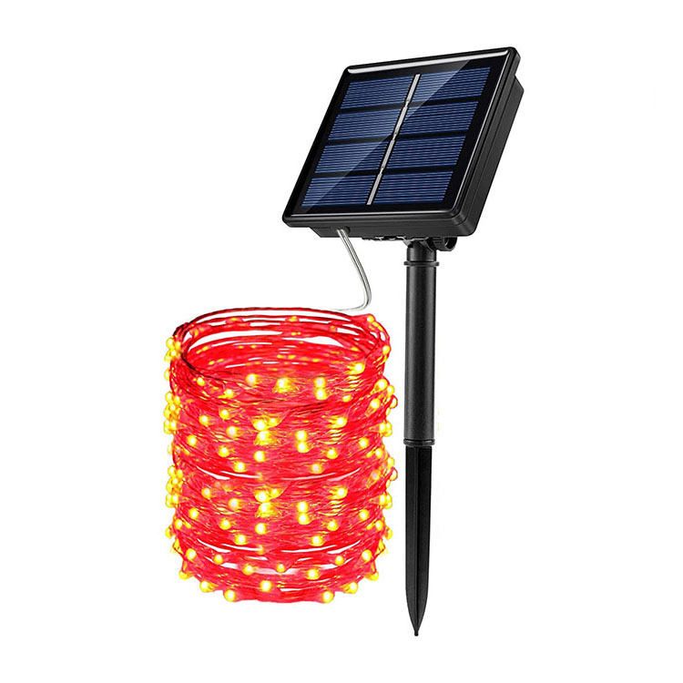 Solar String Lights Mini LED Silver Copper Wire Solar Christmas Lights for Tree Garden Patio Wedding Party Yard Decoration
