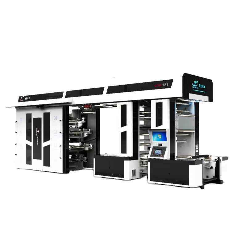 High Speed 8 Color Wide Web Nonwoven Fabric Reel To Sheet Flexo Printing machine