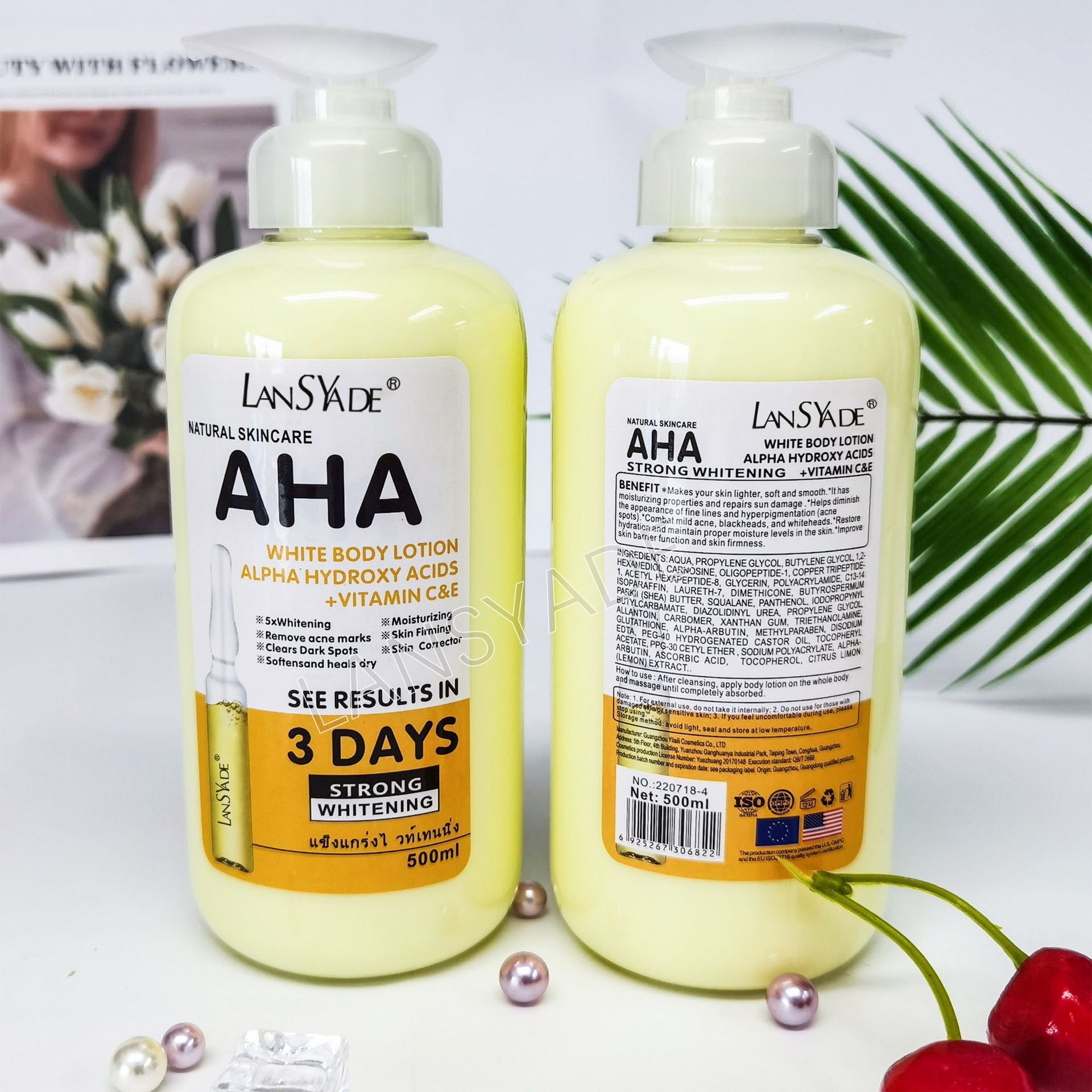 DR MEINAIER AHA Vitamin C body lotion moisturizing Brightening Hydrating 500ml body lotion