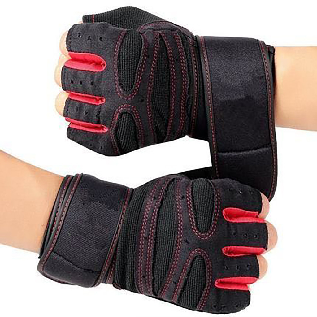 Coolest Tribal Outdoor Sports Gloves Half Finger Palm Exercise Dumbbell Fitness Gloves Heavyweight Body Building Sport