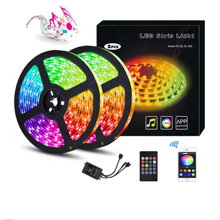 12v rgb/rgbw smd5050 светодиодные полосы света с ИК-синхронизация музыки Управление комплект