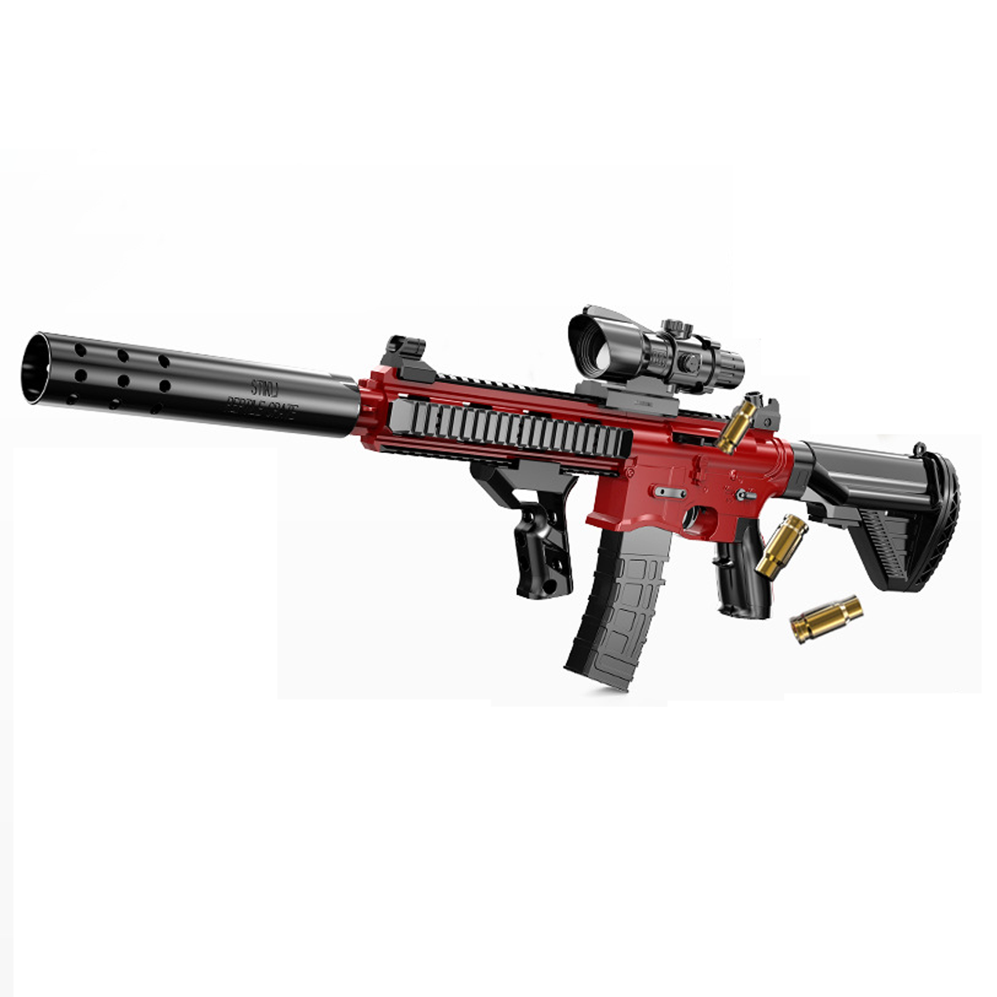 Customizable Soft Bullet Gun - Precision Outdoor Toy with 32 Mirror EVA Soft Bullets
