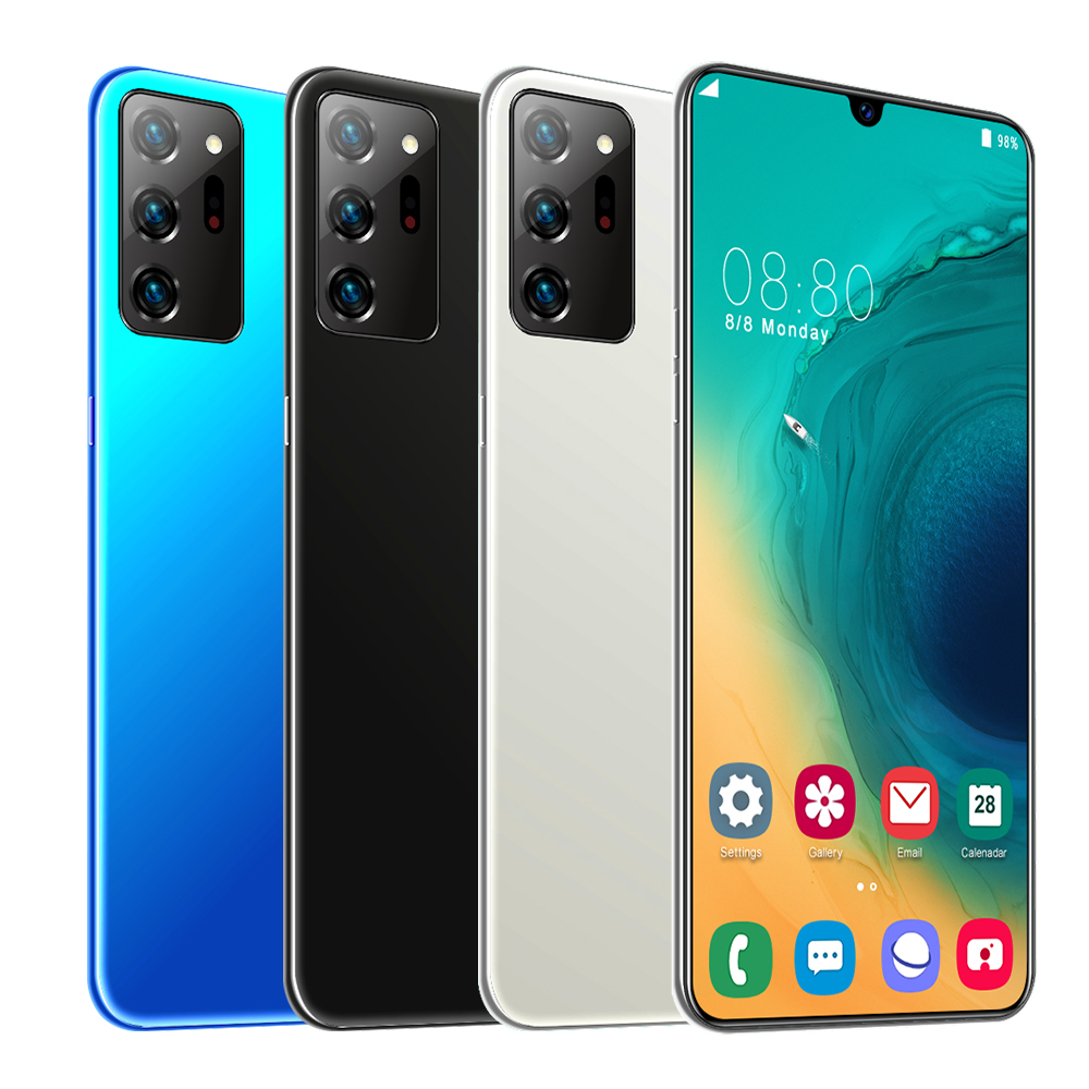 Смартфон Note20u, 6,5 дюйма, 4800 мА ч, 12 + 512 ГБ, камера 13 + 32 Мп
