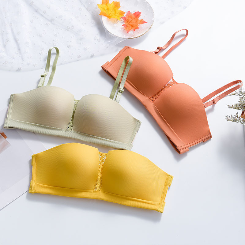 Summer Strapless Push-up Bra Non-slip Sexy Accumulation Women Push Strapless Bra