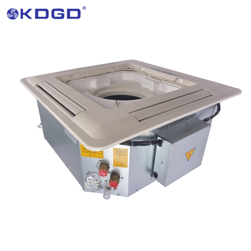 Chilled water heating and cooling 4 way cassette type fcu cooling commercial fan coil unit