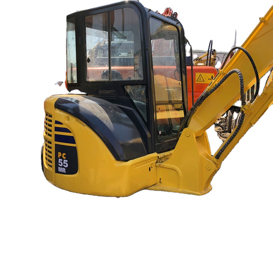 used hydraulic excavator original Komatsu pc55 secondhand track digger with 1 year warranty pc200 pc100 pc220