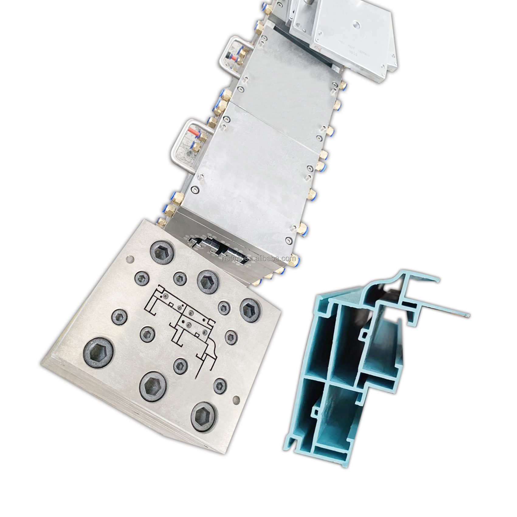 UPVC Profile Extrusion Mold/plastic extrusion machine hubei huangshi extrusion tool molding