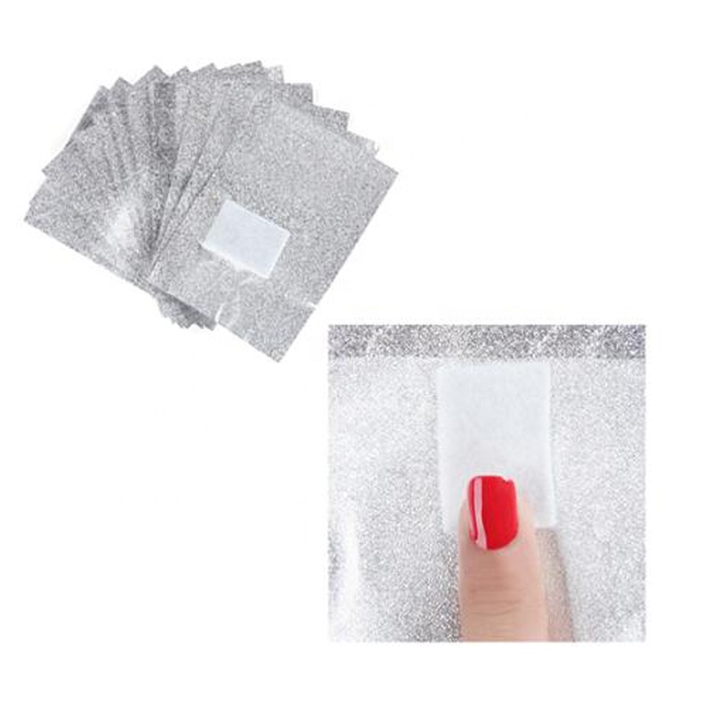 Nail Removal Wrap, foil paper with cotton pad