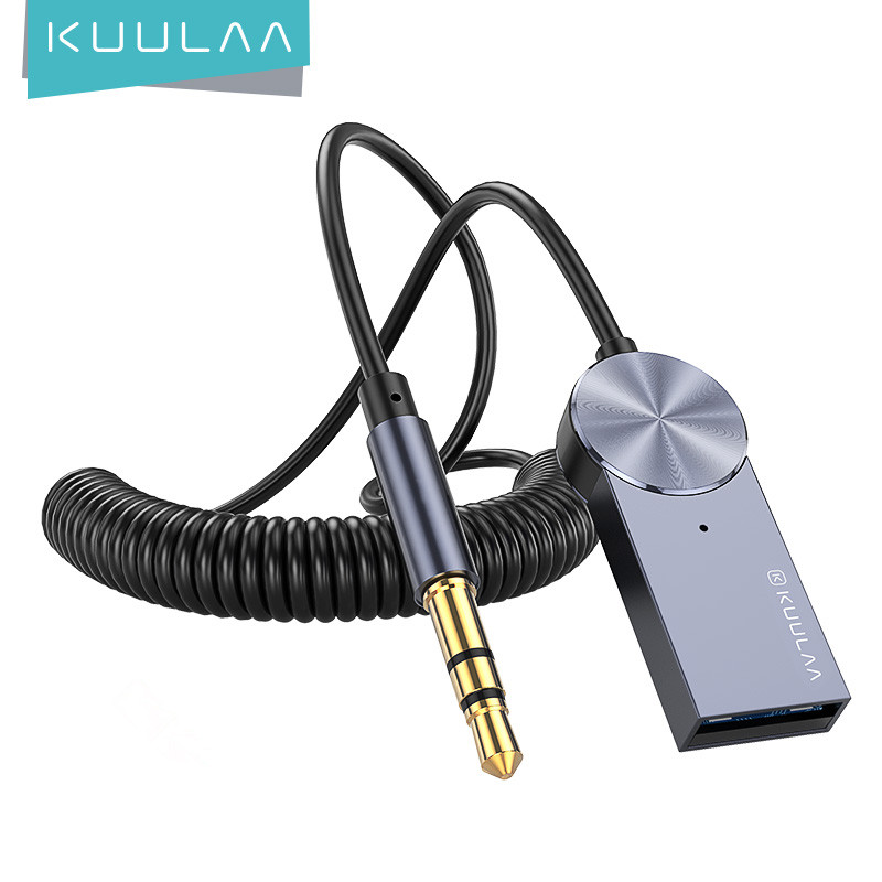 Автомобильный приемник Kuulaa Blue tooth 5,0 музыкальный аудио вызов Gps Навигация приемник передатчик приемник Aux со светодиодным индикатором