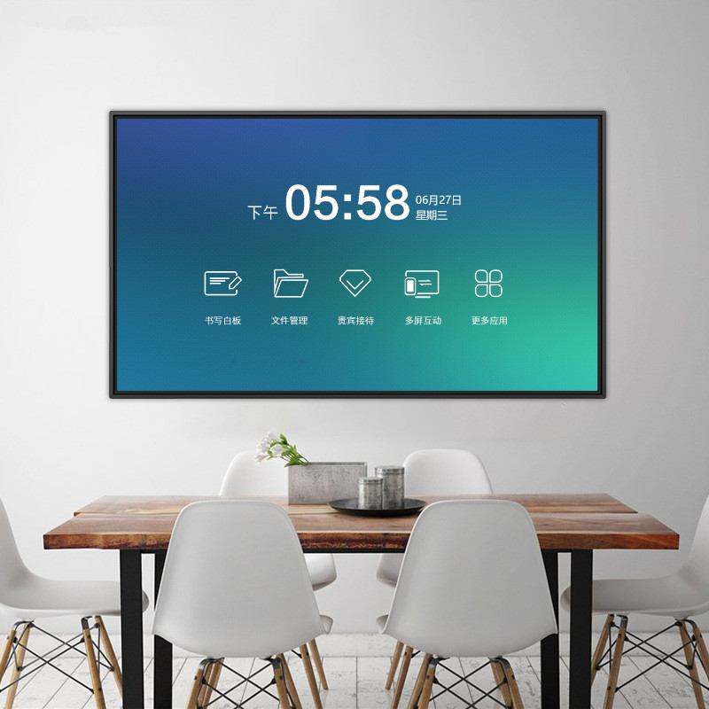 Электронная обучающая доска SCMC TV AOI PC 55 дюймов 65 дюймов 75 дюймов 80 дюймов 84 дюймов, умная интерактивная белая доска для обучения/встреч/тренировок