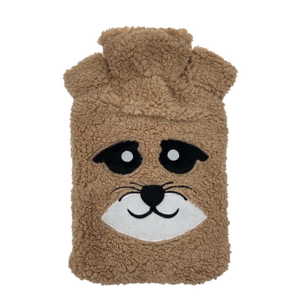 hot water bag plush toy cover and safe hot water bottle nature rubber pvc 2000ml