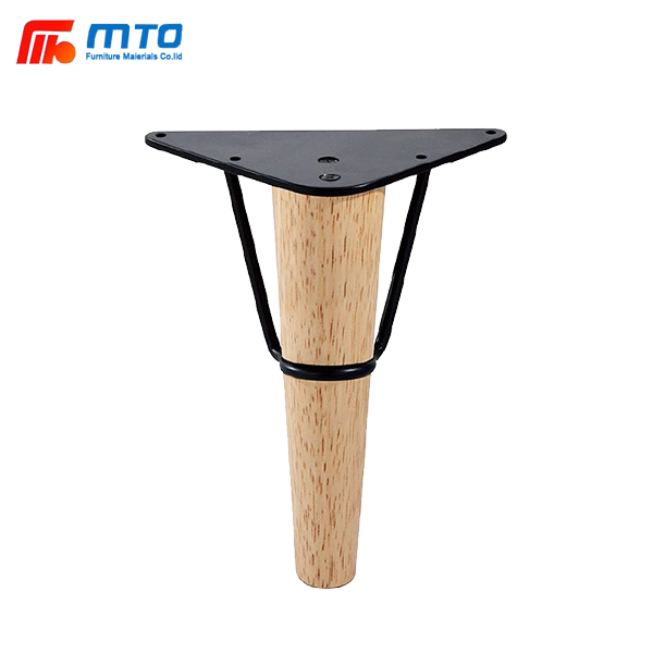 Low Price Of Brand New Wood Material Furniture Accessories Table Legs Furniture Sofa Wood Legs With Metal Frame