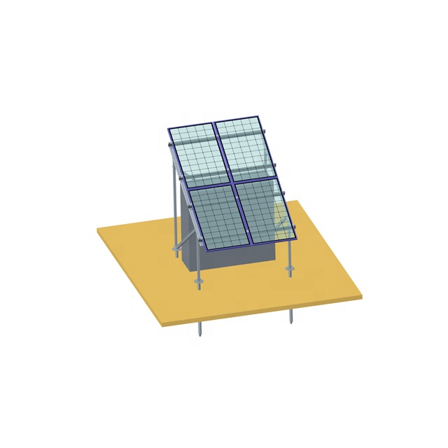 Hot selling container pv structures galvanized steel solar ground screw mounting