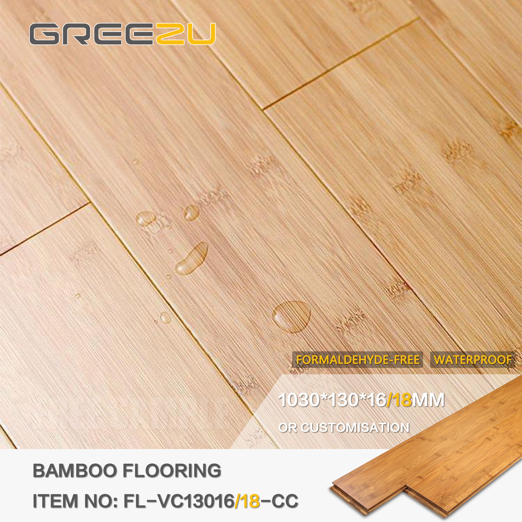 In-stock Striped Bamboo Flooring Parket Modern Design Bamboo Parquet for Apartment Floor Covering