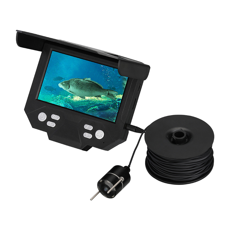 Ultra wide angle 195 degrees submarine video recorder marine fishing camera underwater