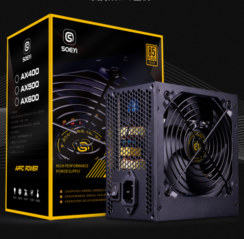 400 Вт APFC коммутация ATX компьютер ПК источник питания ПК PSU