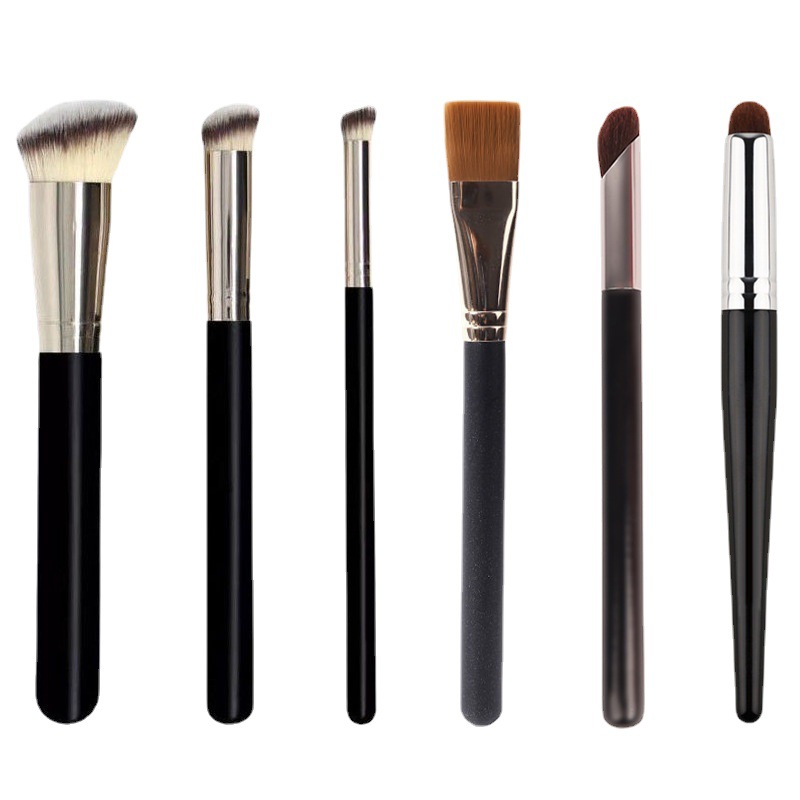 wholesale Custom private label individual round flat top angled makeup buffing foundation brush