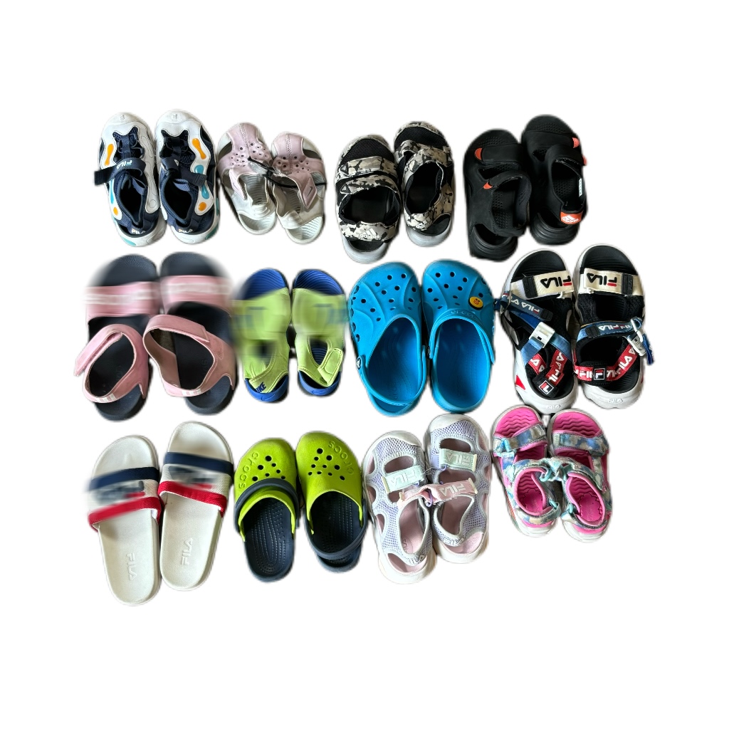 Unisex High Quality Second-Hand Children's Sandals Shoes Vibram Oxford Outsole down Upper Material Lighted round Features