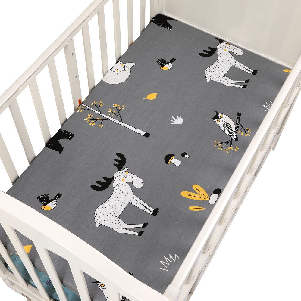 100% cotton super soft sheet 2 pack baby crib sheets