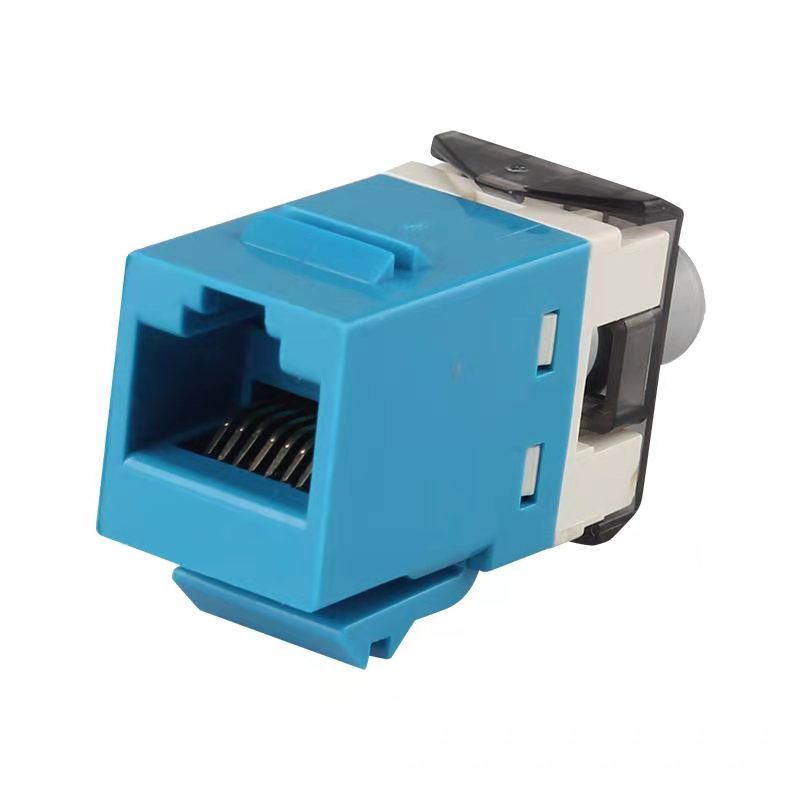 RJ45 Cat6 Keystone Jack 90 градусов вставка, пробойник Keystone Jack адаптер-синий