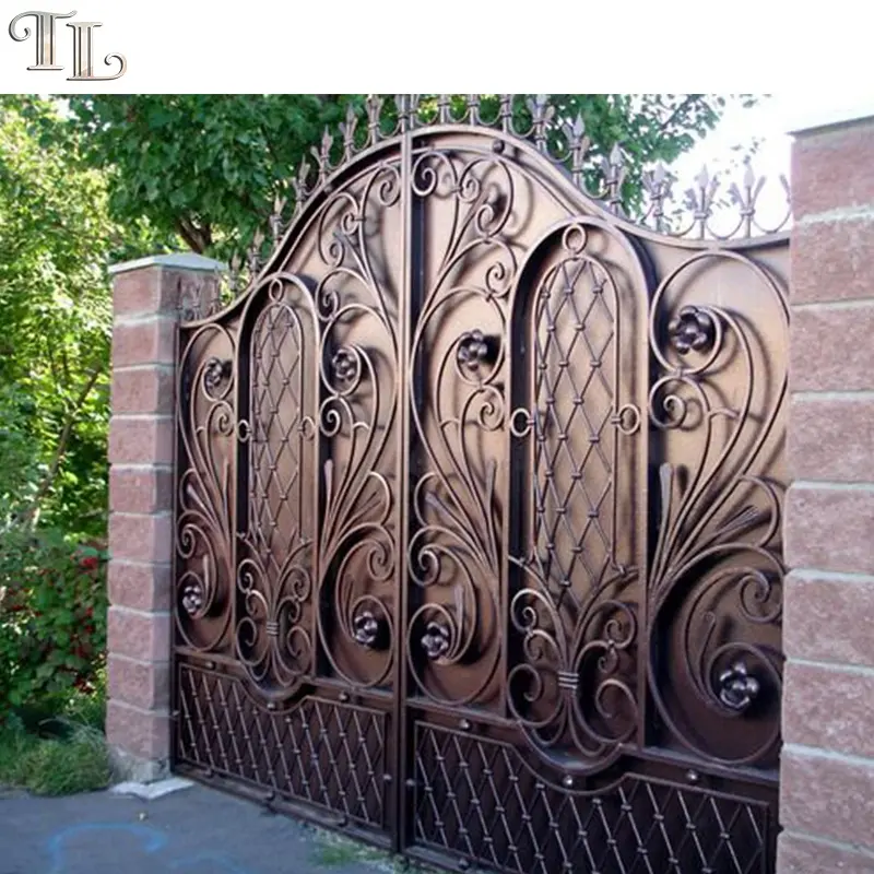 Luxury wrought iron gate latest main gate designs driveway gate house main gates