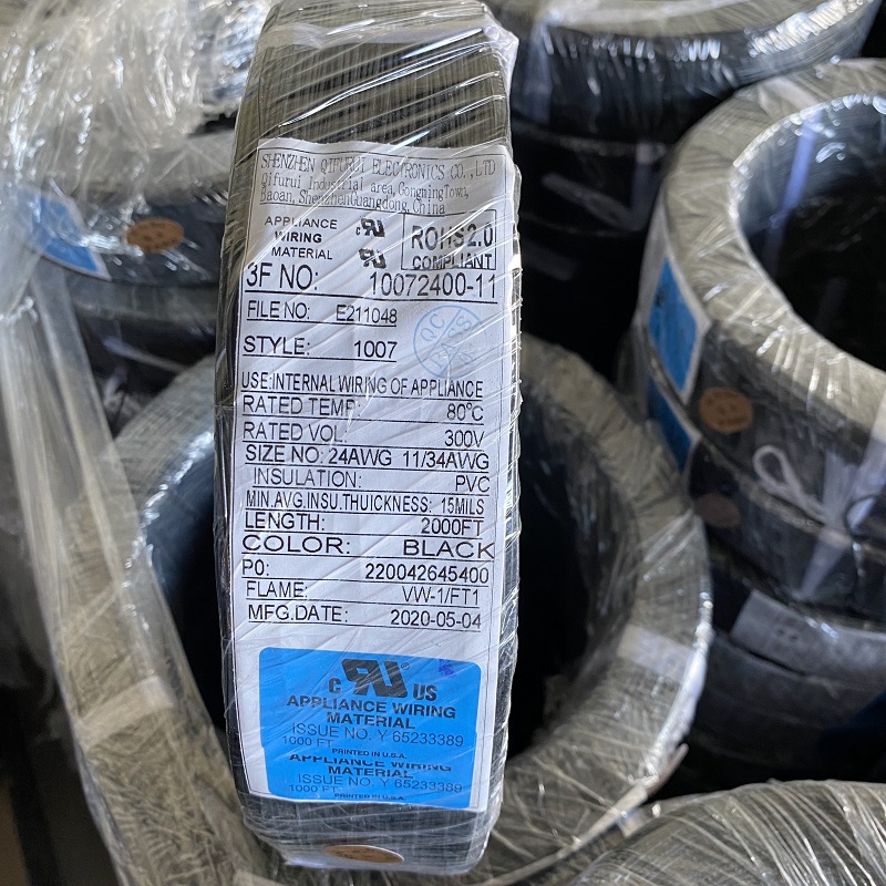 Изолированный медный кабель 22awg 24awg 26awg 28awg 10awg 12awg 14awg, 300 В, 80 градусов