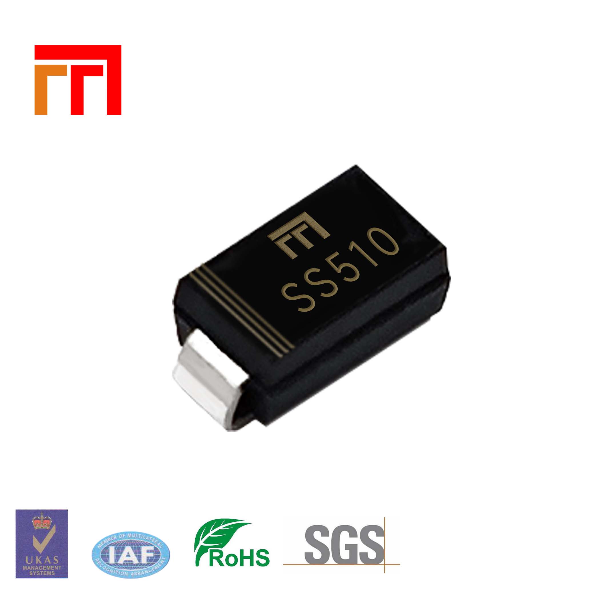Многие диод поверхностного монтажа SS510/SR5100/SK510 с барьером Шоттки диод 5A 100V DO-214AC IC диод интегральная схема