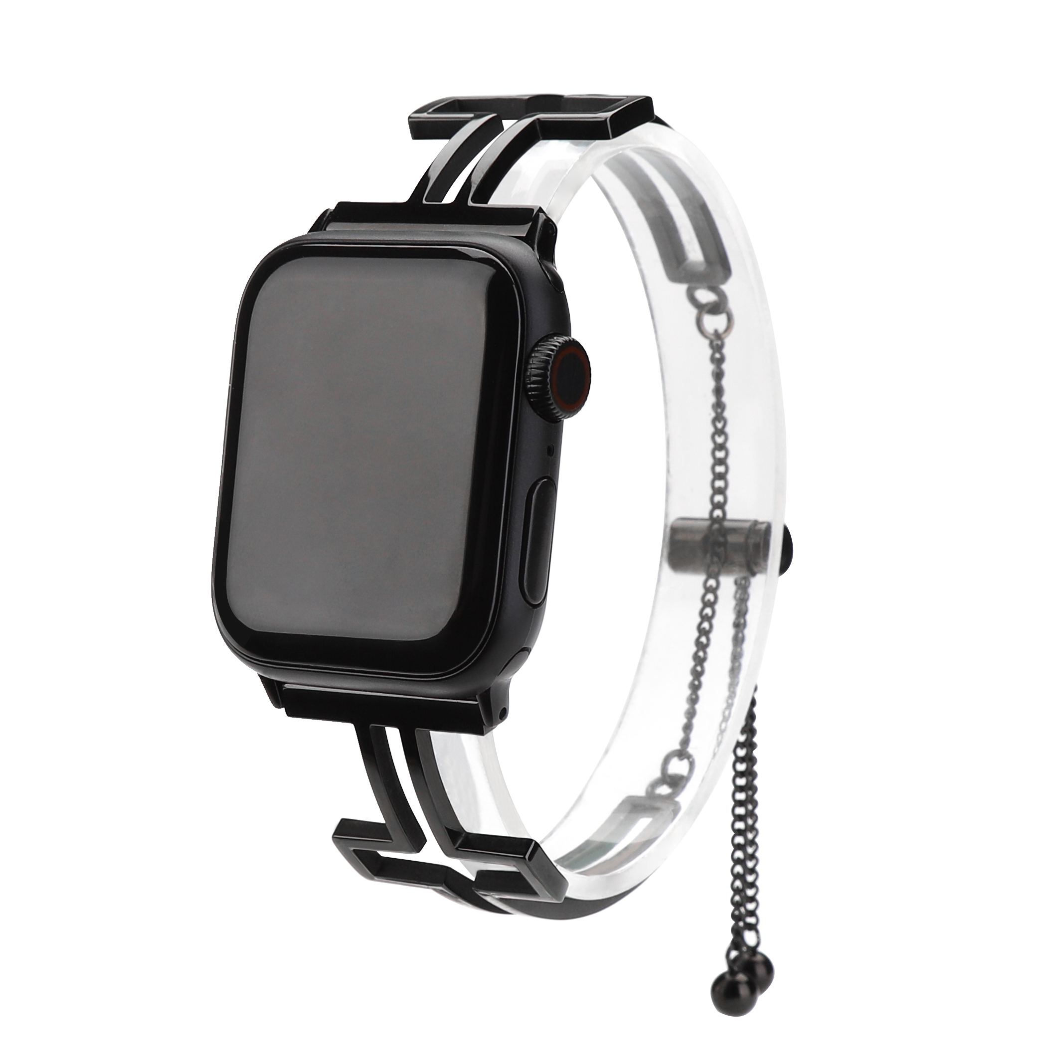 Hot Selling Designers Custom Name Interchangeable Waterproof Free Loop Frosted Metal Stainless Steel Watch Band Strap