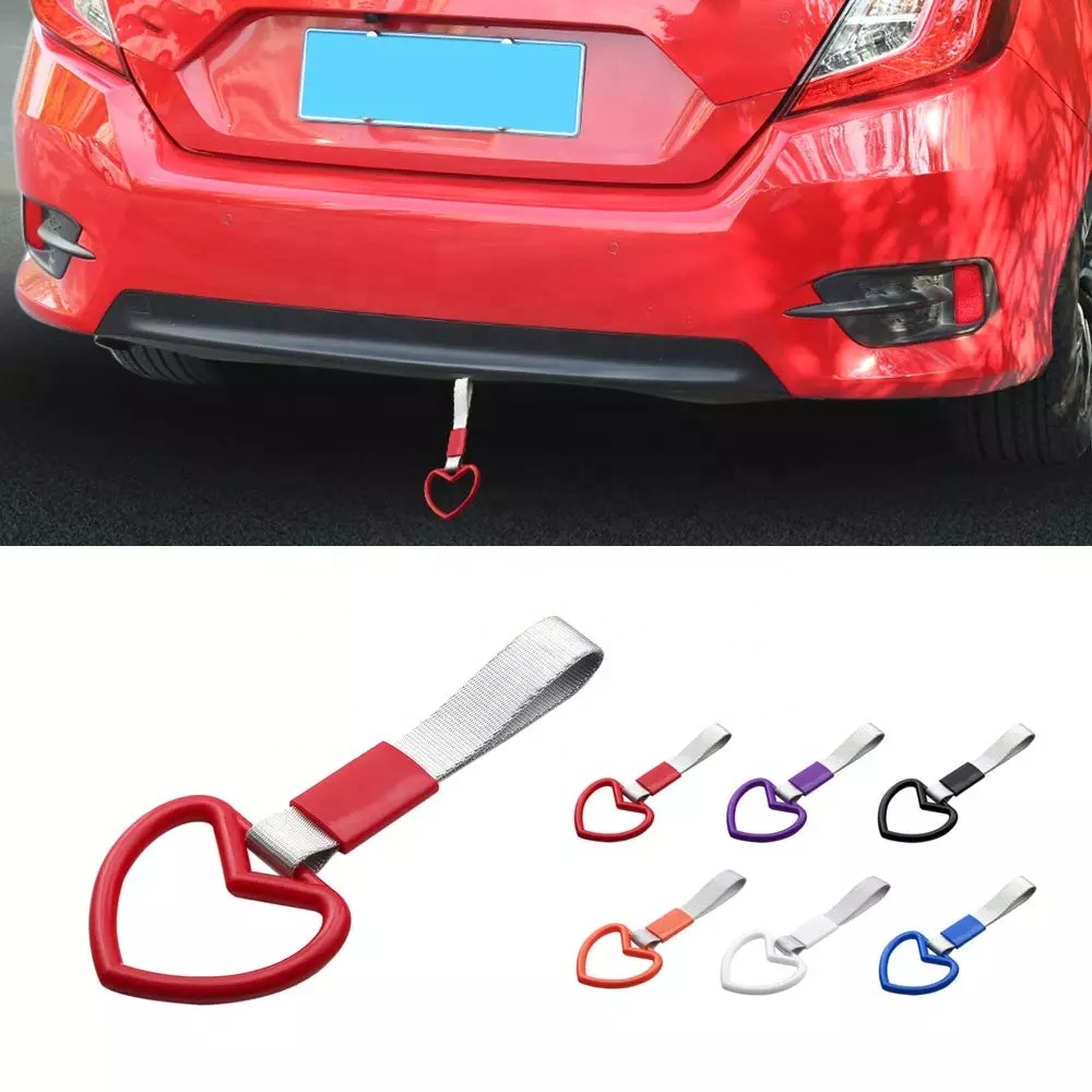 Кольцо-брелок для ключей, ремешок для ручки бампера для JDM TSURIKAWA, кольцо для автомобильного заднего бампера, брелок в форме автомобильного интерьера, кольцо для вытягивания, предупреждающая петля