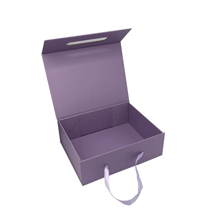 Reasonable Price boxes Personalised Baby Clothing Sets Gift Purple Cardboard Clothing Paper boxes packaging