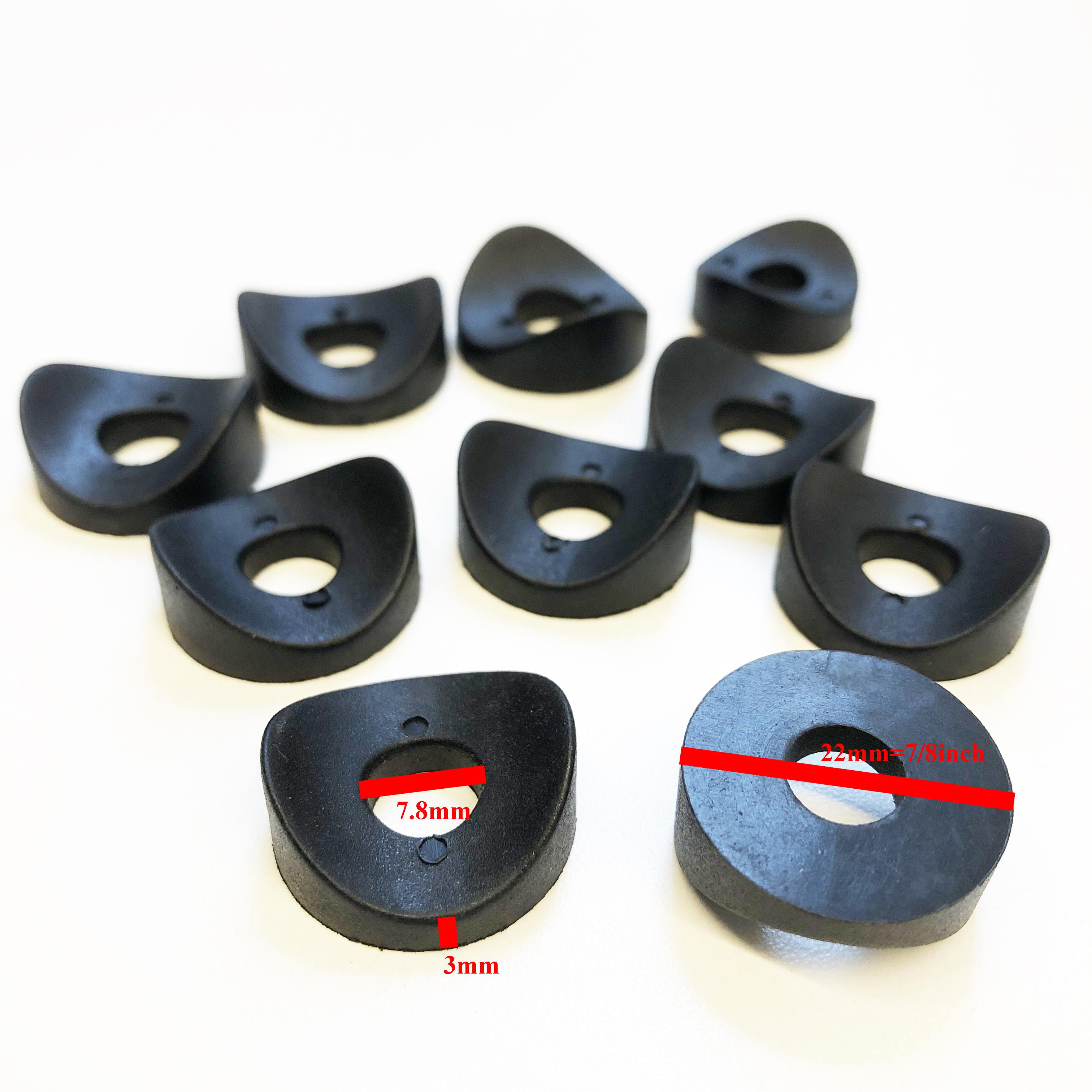 High quality OEM ODM 7/8 inch plastic injection molding washer nylon saddle washers/ plastic parts