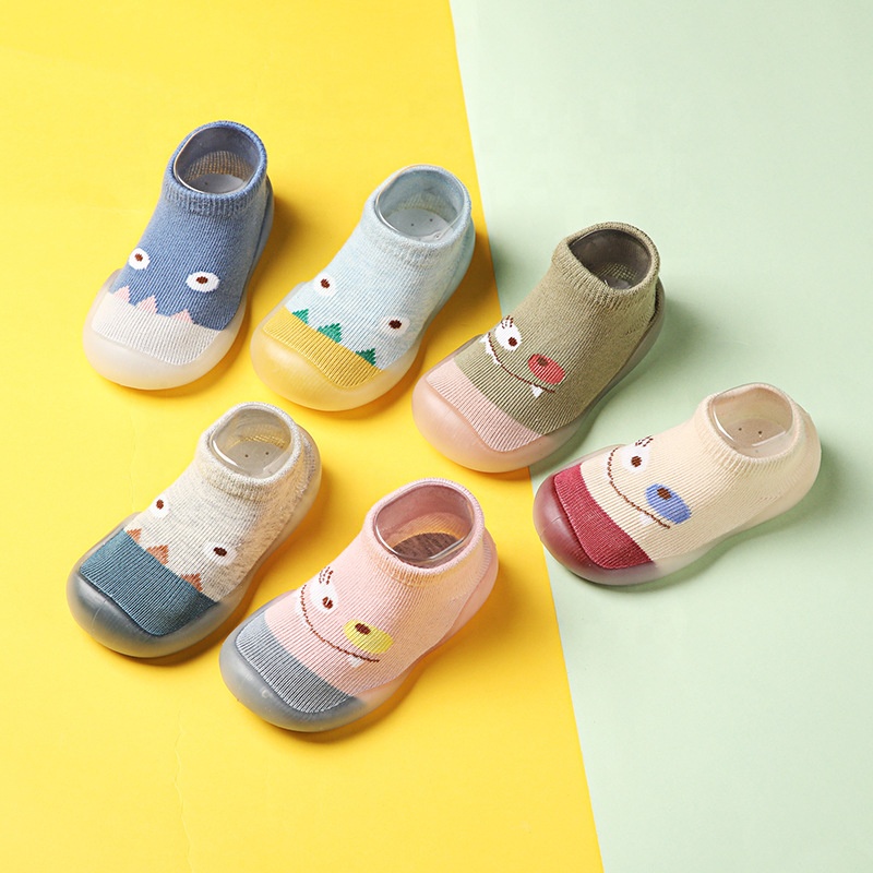 Baby Socks Rubber Soles Autumn Pure Cotton Newborn Socks Shoes Baby Toddler Socks Shoes Indoor Kids Anti Slip