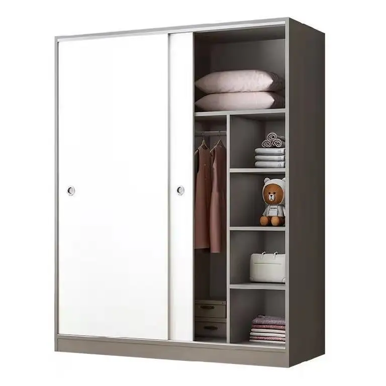Hot modern minimalist modern wardrobes household large capacity storage space wardrobe wooden